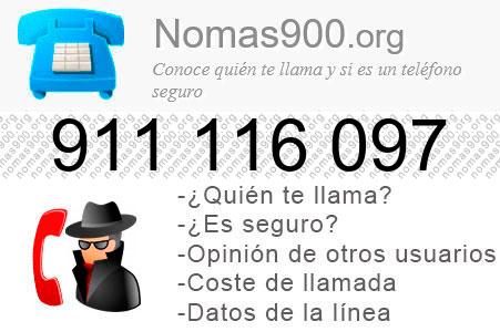 Teléfono 911116097
