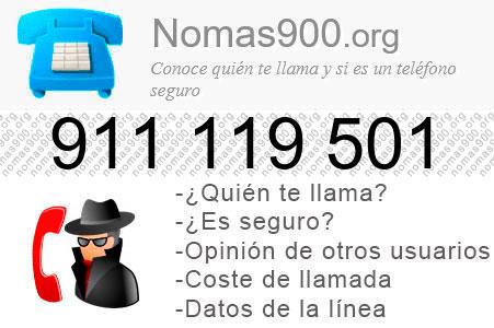 Teléfono 911119501