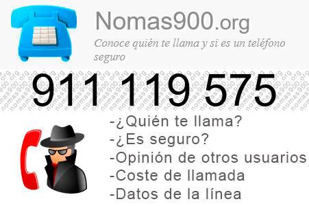 Teléfono 911119575