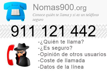 Teléfono 911121442