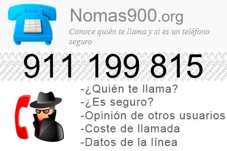 Teléfono 911199815