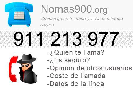 Teléfono 911213977
