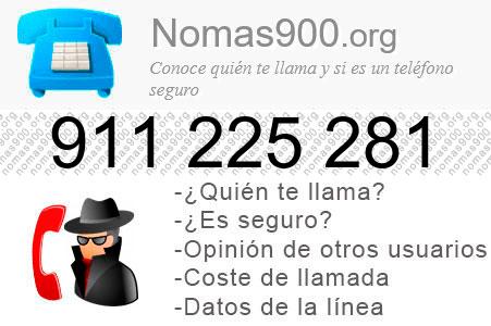 Teléfono 911225281