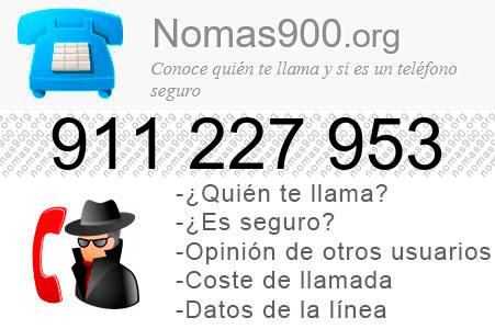 Teléfono 911227953