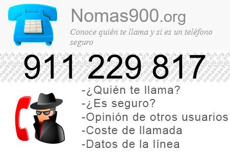 Teléfono 911229817