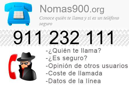 Teléfono 911232111