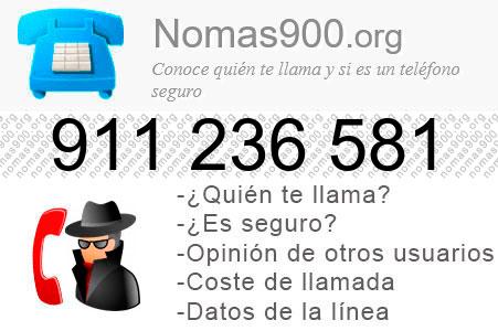 Teléfono 911236581