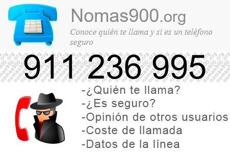 Teléfono 911236995