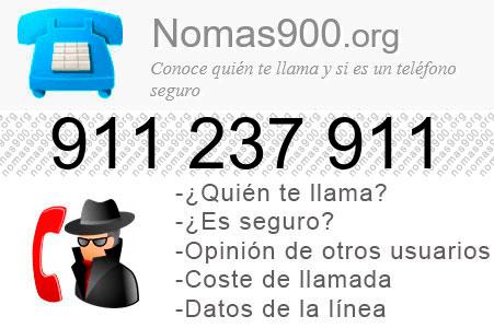 Teléfono 911237911