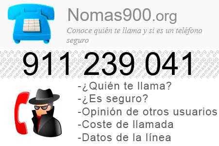 Teléfono 911239041