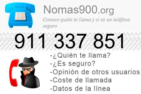 Teléfono 911337851