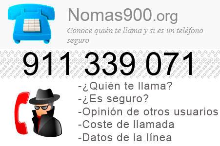Teléfono 911339071