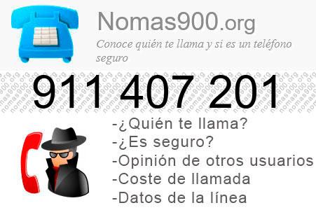 Teléfono 911407201