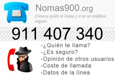 Teléfono 911407340