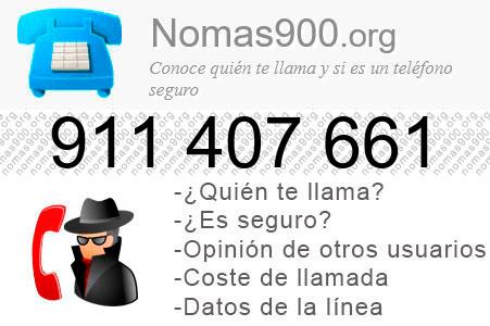 Teléfono 911407661