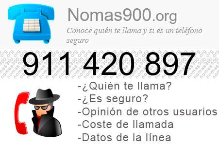 Teléfono 911420897
