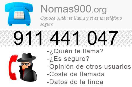 Teléfono 911441047
