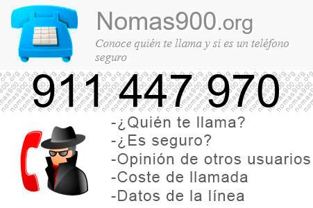 Teléfono 911447970
