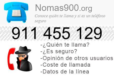 Teléfono 911455129
