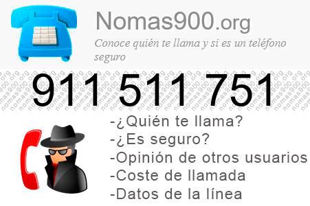Teléfono 911511751