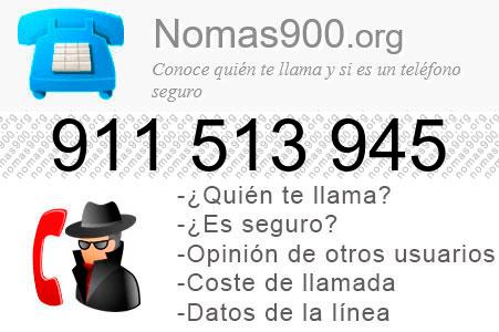 Teléfono 911513945