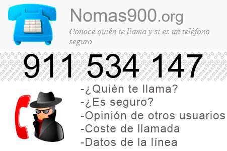Teléfono 911534147