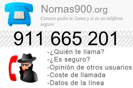 Teléfono 911665201