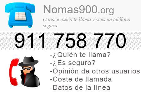 Teléfono 911758770