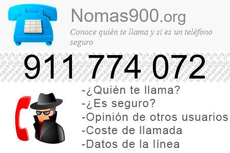Teléfono 911774072