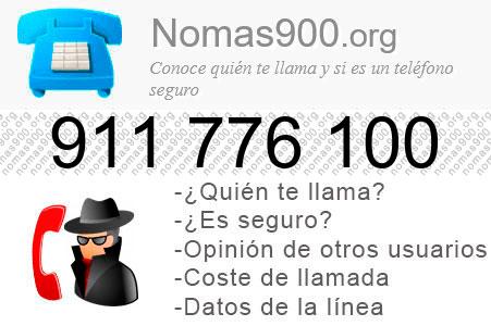 Teléfono 911776100