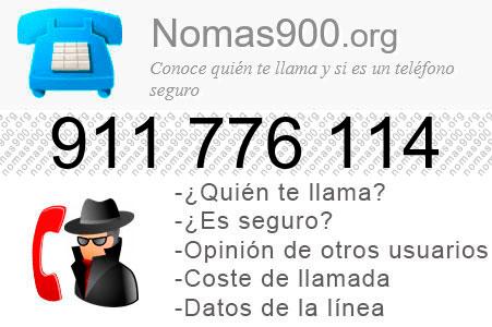 Teléfono 911776114