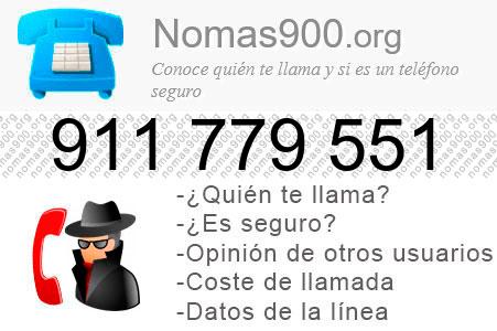 Teléfono 911779551