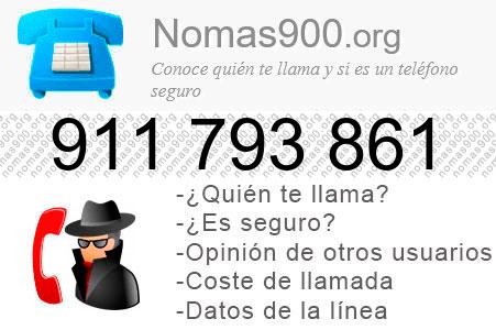 Teléfono 911793861