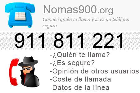 Teléfono 911811221