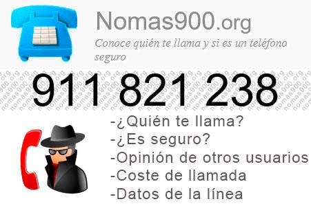 Teléfono 911821238