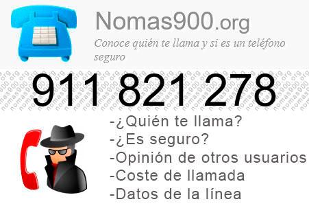 Teléfono 911821278