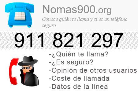 Teléfono 911821297