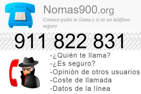 Teléfono 911822831