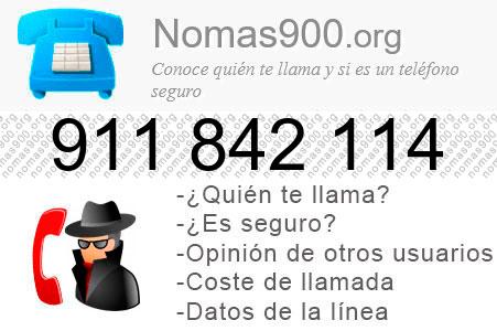 Teléfono 911842114