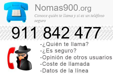 Teléfono 911842477