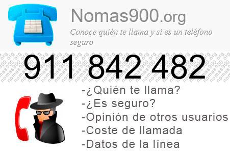 Teléfono 911842482