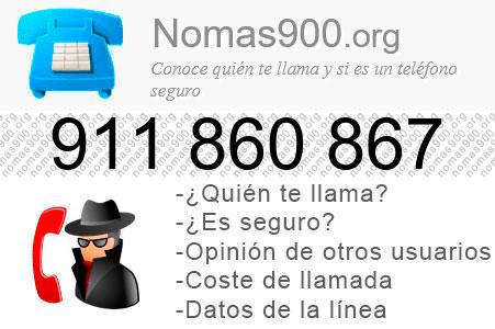 Teléfono 911860867