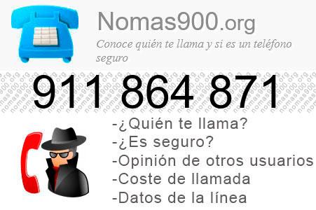 Teléfono 911864871