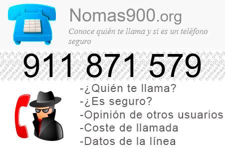 Teléfono 911871579