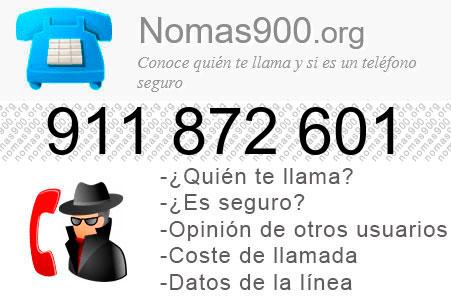 Teléfono 911872601