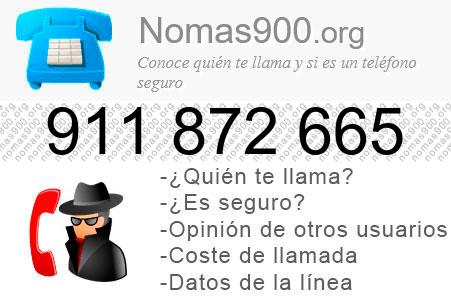 Teléfono 911872665