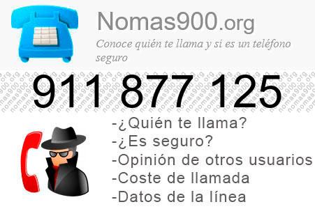 Teléfono 911877125
