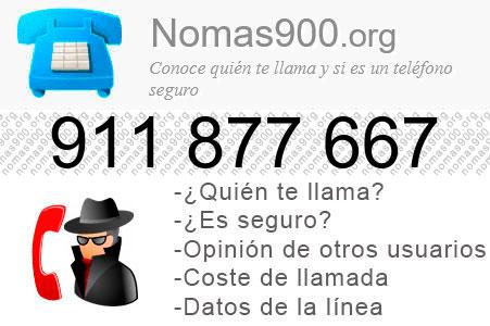 Teléfono 911877667