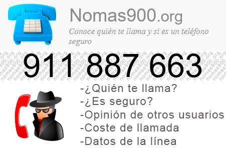 Teléfono 911887663