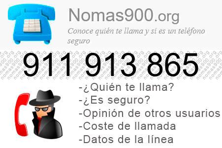 Teléfono 911913865
